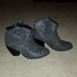 Gray Booties